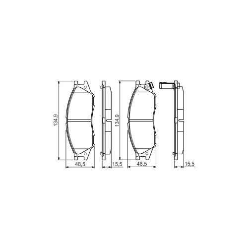 Гальмівні колодки Bosch 0 986 495 146