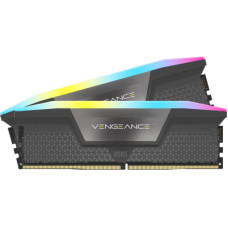 Модуль пам'яті для комп'ютера DDR5 32GB (2x16GB) 6000 MHz Vengeance RGB Black Corsair (CMH32GX5M2B6000C40)