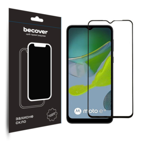 Скло захисне BeCover Motorola Moto E13 Black (708843)