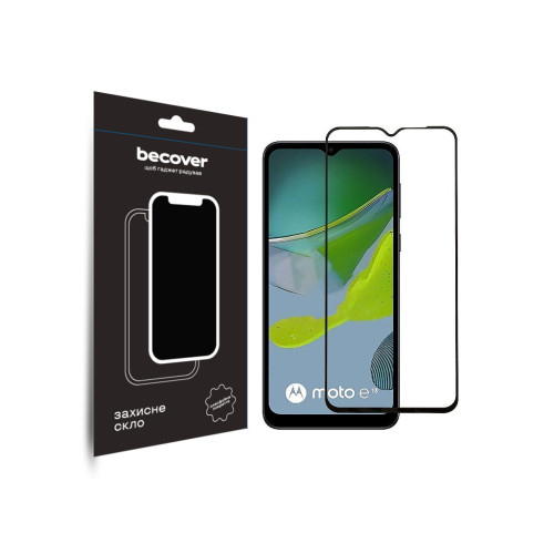 Скло захисне BeCover Motorola Moto E13 Black (708843)