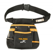 Сумка для інструмента Tolsen "ПРОФІ" сумка-пояс 11 кишень, тримачі молотка, рулетки (80120)
