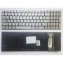 Клавіатура ноутбука ASUS N551/N552/N751/R555/G551/GL551/G552V/GL752VW серебр/подсв (A46141)