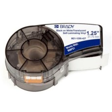 Стрічка для принтера етикеток Brady Self-laminating Vinyl, 3.2 - 5.7 мм., Black on White (M21-1250-427)