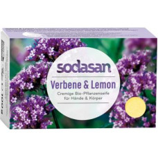 Тверде мило Sodasan органічне освіжаюче Вербена-Лимон 100 г (4019886190053)