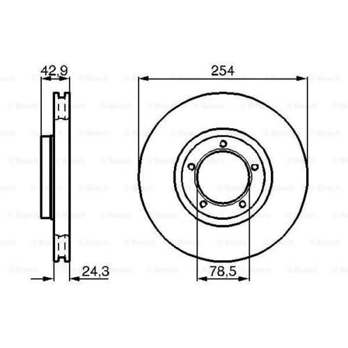 Гальмівний диск Bosch 0 986 478 160