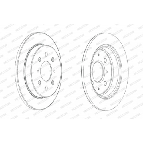Гальмівний диск FERODO DDF2244C