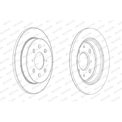 Гальмівний диск FERODO DDF2244C