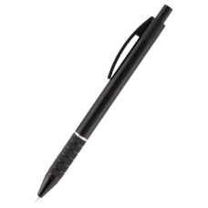 Ручка масляна Axent Prestige автоматична метал. корпус чорний, Синя 0.7 мм (AB1086-01-02)