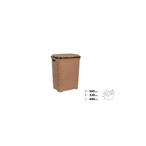 Кошик для білизни Violet House 0726 Ротанг Caramel 55 л (0726 Ротанг CAR 55 л)