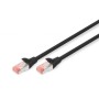 Патч-корд 5м, CAT 6 S-FTP, AWG 27/7, LSZH, black Digitus (DK-1644-050/BL)