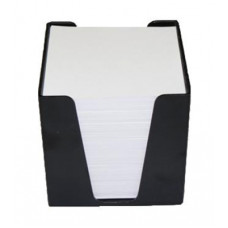 Підставка-куб для листів і паперів КіП з білим папером 90х90х90 мм, чорний (BOXP-KIP-BP999-B)