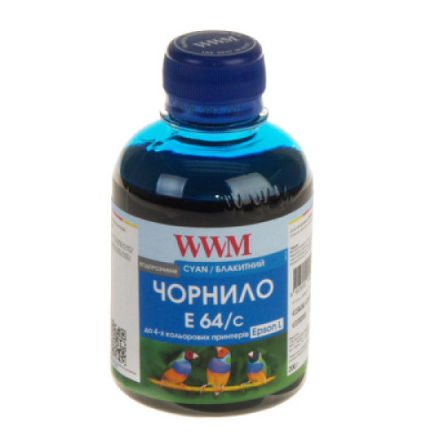 Чорнило WWM EPSON L110/L210/L355 Cyan (E64/C)