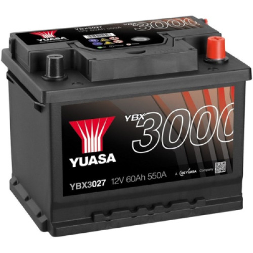 Акумулятор автомобільний Yuasa 12V 62Ah SMF Battery (YBX3027)
