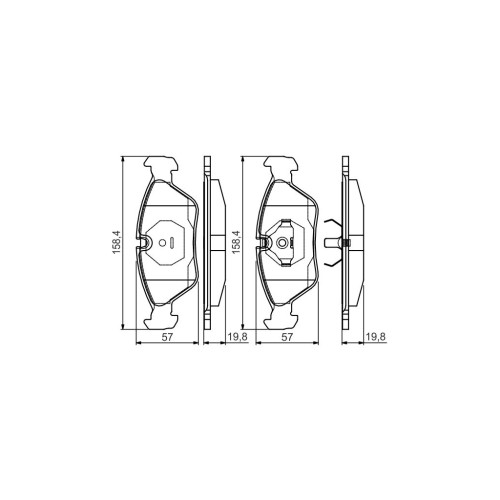 Гальмівні колодки Bosch 0 986 495 162