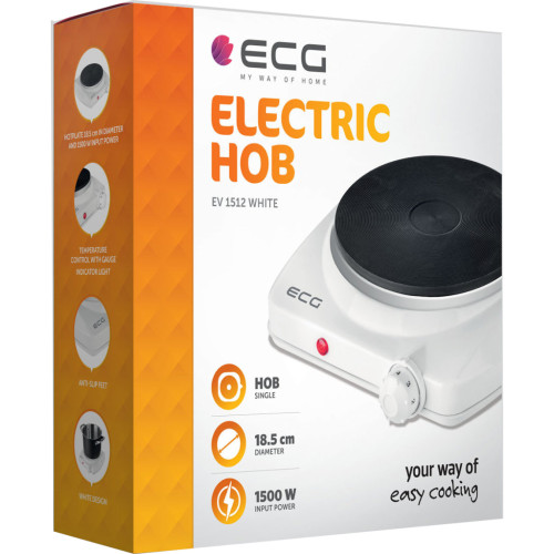 Настільна плита ECG EV 1512 White