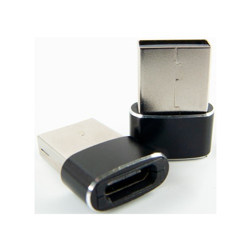 Перехідник Type-C (male) to USB (female) black Dengos (ADP-021)