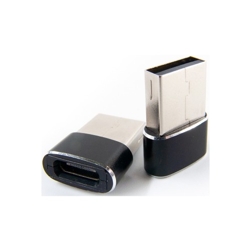 Перехідник Type-C (male) to USB (female) black Dengos (ADP-021)