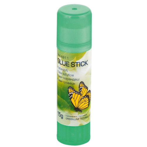 Клей BUROMAX Glue stick 15г, PVP, transparent (BM.4911)