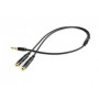 Кабель мультимедійний Jack 3.5mm M to 2 x Jack 3.5mm F (4pin) Cablexpert (CCA-417M)