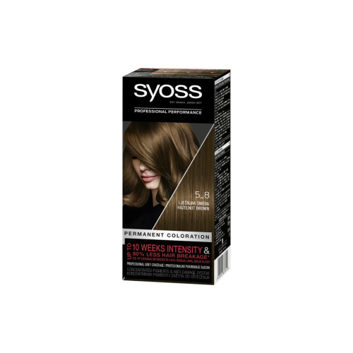 Фарба для волосся Syoss 5-8 Горіховий Світло-каштановий 115 мл (9000100633345)