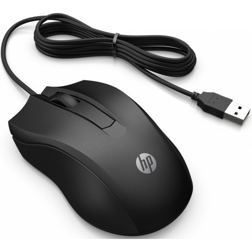 Мишка HP 100 USB Black (6VY96AA)