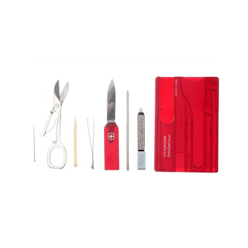 Ніж Victorinox SwissCard Transparent Red (0.7100.T)