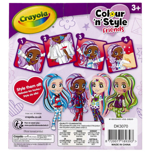 Набір для творчості Crayola Colour n Style Стильні дівчата Віолетта (918939.005)