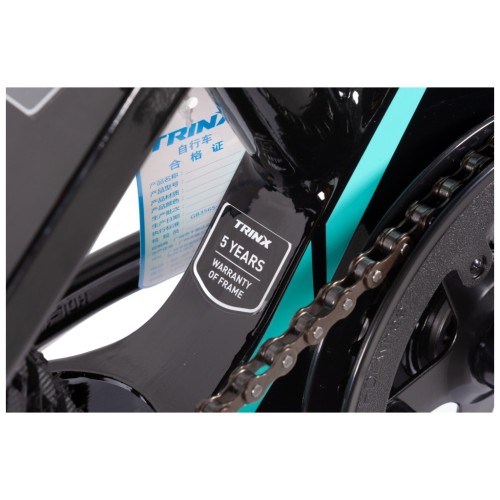 Велосипед Trinx Seals 1.0 20" Black-Yellow-Cyan (SEALS1.0BYC)