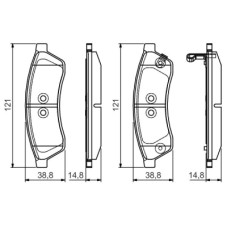 Гальмівні колодки Bosch 0 986 495 168