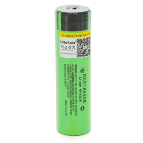 Акумулятор 18650 Li-Ion 3400mah (3200-3400mah), 3.7V (2.75-4.2V), green, OEM Liitokala (Lii-34B-JT)