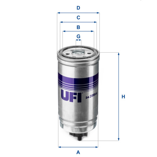 Фільтр паливний UFI 24.399.00