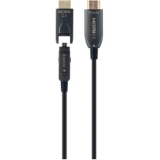 Кабель мультимедійний HDMI to HDMI 50.0m AOC V.2.0, 4K 60Hz Gold Cablexpert (CCBP-HDMID-AOC-50M)