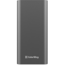 Батарея універсальна ColorWay 20 000 mAh PD/20W, QC/3.0, USB-C/Micro-USB/Lightning/USB-A max.22.5W Gray (CW-PB200LPH3GR-PDD)