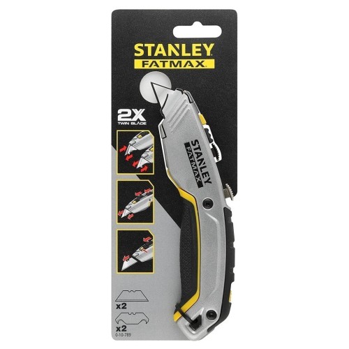 Ніж монтажний Stanley FatMax Xtreme з двома висувними лезами, L=180мм. (0-10-789)