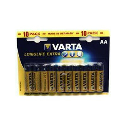 Батарейка Varta AA Varta Longlife Extra * 10 (04106101461)