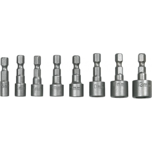 Головка торцева Topex 1/4", 8 шт (39D387)