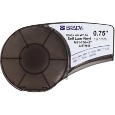 Стрічка для принтера етикеток Brady Self-laminating Vinyl, 2 - 3 мм., Black on White (M21-750-427)