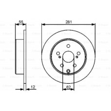 Гальмівний диск Bosch 0 986 479 419