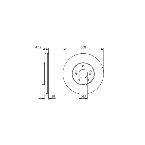 Гальмівний диск Bosch 0 986 479 R47