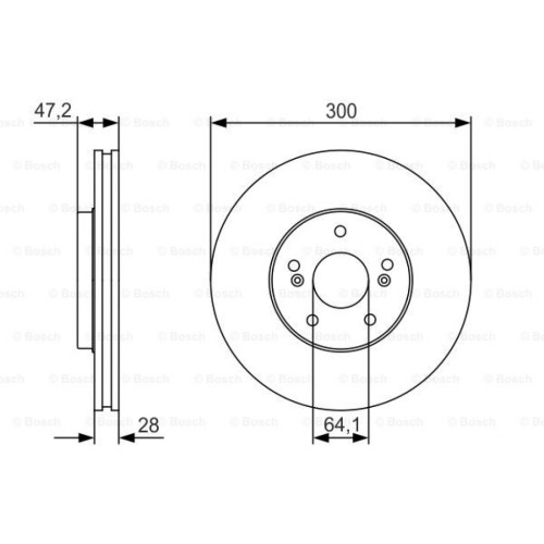 Гальмівний диск Bosch 0 986 479 R47