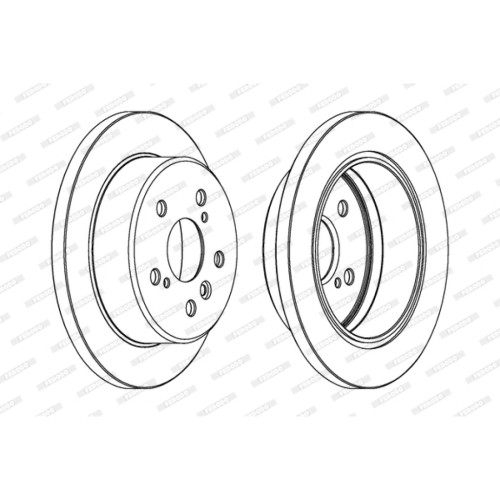 Гальмівний диск FERODO DDF1598C