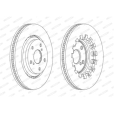 Гальмівний диск FERODO DDF2268C