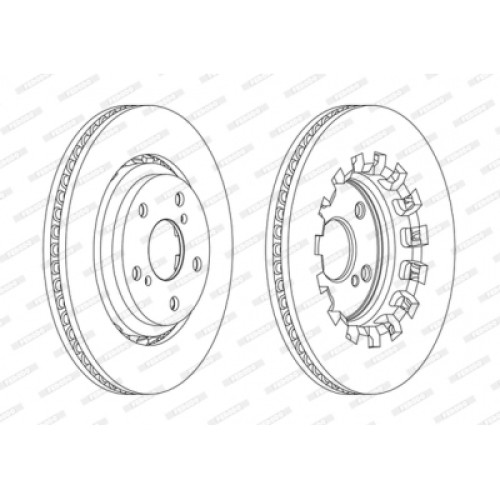 Гальмівний диск FERODO DDF2268C