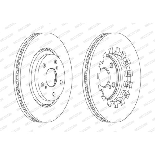 Гальмівний диск FERODO DDF2268C