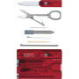 Ніж Victorinox SwissCard Transparent Red Blister (0.7100.TB1)