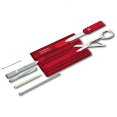 Ніж Victorinox SwissCard Transparent Red Blister (0.7100.TB1)