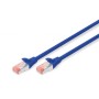 Патч-корд 0.5м, CAT 6 S-FTP, AWG 27/7, LSZH, blue Digitus (DK-1644-005/B)