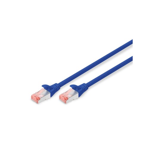 Патч-корд 0.5м, CAT 6 S-FTP, AWG 27/7, LSZH, blue Digitus (DK-1644-005/B)