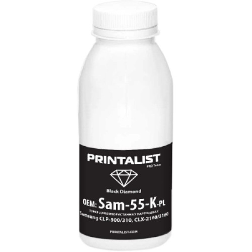 Тонер SamsungCLP-300/310,CLX-2160/3160 55г Black Printalist (Sam-55-K-PL)