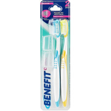 Зубна щітка Benefit Mixed Colours 2 шт. (8003510010219)
